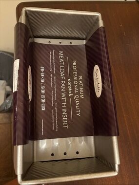 Sur La Table Silver Nonstick Meatloaf Pan with Insert